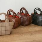 Cowhide Tote Bag With Pouch