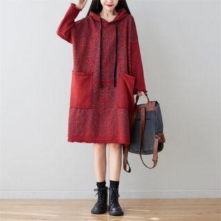 Fringed Hoodie Dress
