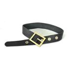 Genuine Leather Belt Black - 100 To 135cm