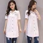 Letter Short-sleeve Blouse