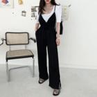 Short-sleeve T-shirt / Spaghetti Strap Jumper Pants