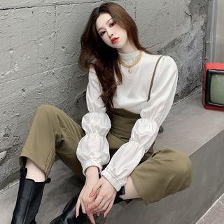 Puff-sleeve Loose Top / Jumper Pants