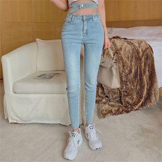 Paneled Skinny Jean