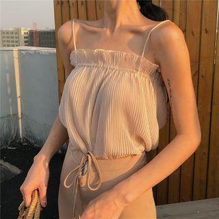 Ruffle Camisole Top Almond - One Size
