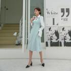 Pastel Color A-line Pinafore Dress