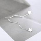Star Ear Jacket 1 Pair - 925 Silver - One Size