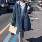 Fleece Hooded Zipped Coat