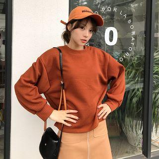 Lantern Sleeve Plain Pullover