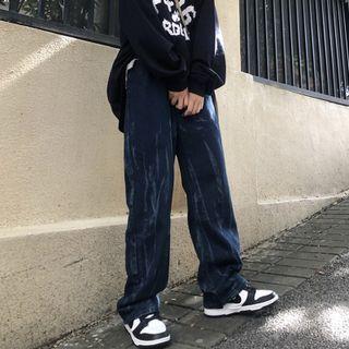 Straight Leg Tie Dye Jeans
