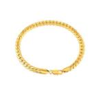 Fashion Simple Plated Gold Geometric Bracelet Golden - One Size