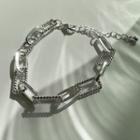 Twisted Chain Bracelet Silver - One Size