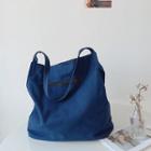 Plain Canvas Tote Bag Blue - One Size