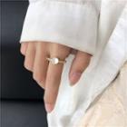 Cat Eye Stone Alloy Ring As Shown In Figure - One Size