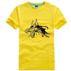 Couple Matching Dragon Print Short-sleeve T-shirt