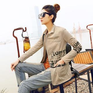 Print Button Jacket