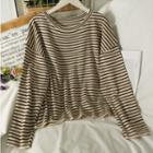 Striped Loose Knit Top