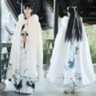 Couple Matching Traditional Chinese Print Cape