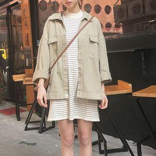 Plain Over-sized Jacket