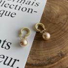 Faux Pearl Freshwater Pearl Dangle Earring 1 Pair - Faux Pearl Earrings - Gold - One Size