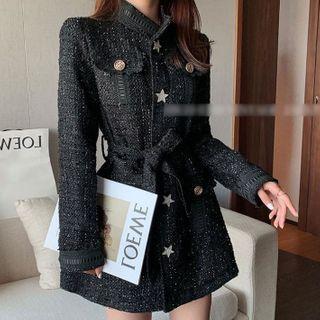 Tweed Sequined Blazer Dress