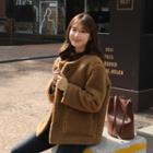 Sherpa-fleece Buttoned Jacket