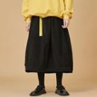 Crop Midi A-line Skirt