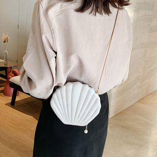 Shell Velvet Crossbody Bag
