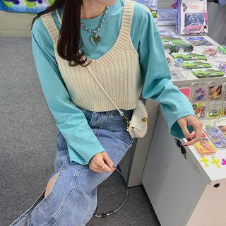 Ribbed Knit Sweater Vest