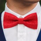 Print Bow Tie Red - One Size