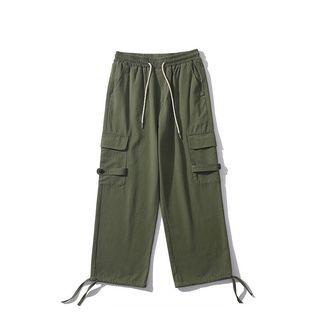 Drawstring Cargo Loose Fit Pants