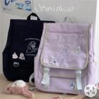 Cat Embroidered Backpack / Bag Charm / Set