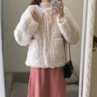 Fleece Jacket / A-line Skirt