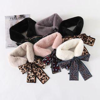 Print Furry Scarf
