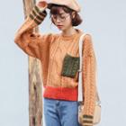 Pocketed Cable Knit Sweater