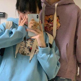 Christmas Print Mock Two-piece Hoodie