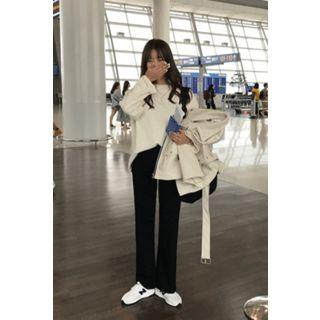 Elasticized-waist Relaxed-fit Pants