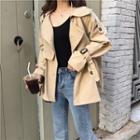 Double-breasted Trench Jacket Khaki - One Size