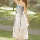 Spaghetti Strap Floral Panel Midi A-line Dress / Irregular Light Jacket