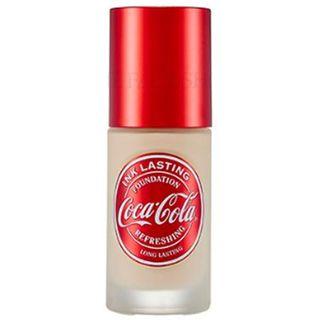 The Face Shop - Coca-cola Ink Lasting Slim Fit Foundation - 2 Colors #v201 Apricot Beige