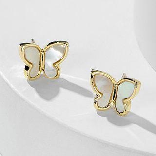 Shell Butterfly Earring Gold - One Size