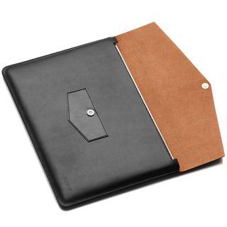 Faux Leather Panel Pouch - Macbook Air / Macbook Pro
