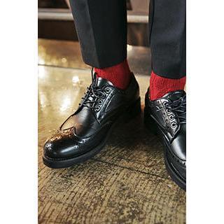 Round-toe Oxfords