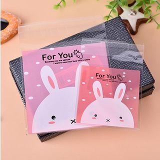 Rabbit Print Bakery Packing Bag Set(100 Pcs)
