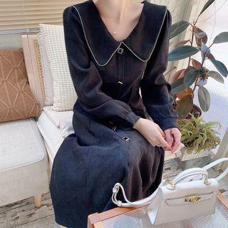 Peter Pan Collar Long Dress
