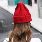 Knit Beanie Red - One Size