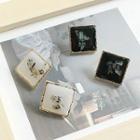 Shell Alloy Square Earring