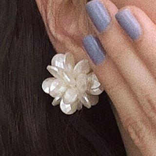 Flower Earring 1 Pair - 0195a# - As Shown In Figure - One Size