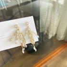 Faux Crystal Fringed Earring 1 Pair - 925 Silver - As Shown In Figure - One Size