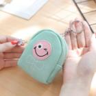Smiley Faux Leather Coin Purse