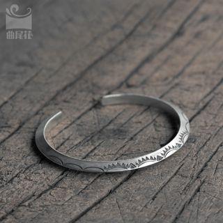 Engraved Open Bangle